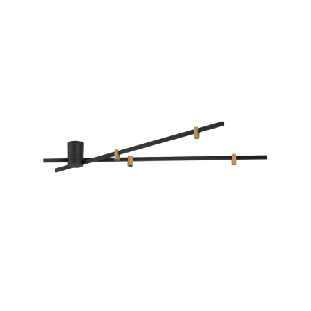 Plafoniere - Plafonieră TRACE SPIN 1.0, LED, 2700K, negru-șampanie