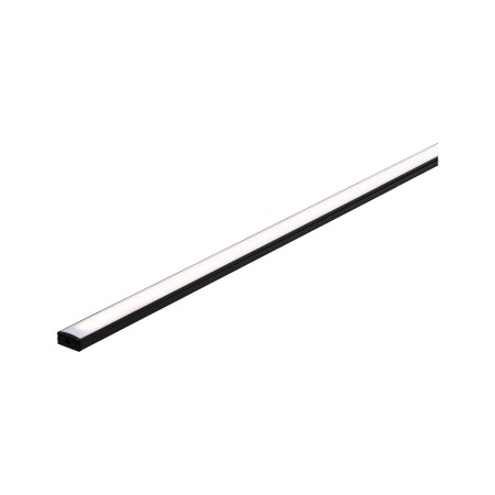 Profile - Profil Base pentru bandă LED, 1m, negru, cu difuzor alb