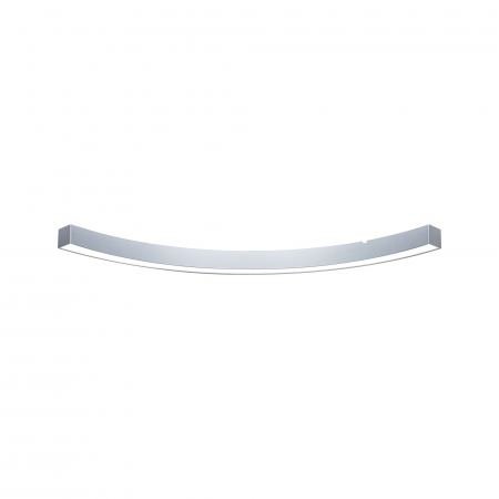Profile luminoase - Profil luminos curb Linion, 90°, negru, 750lm, 3000K, crom mat