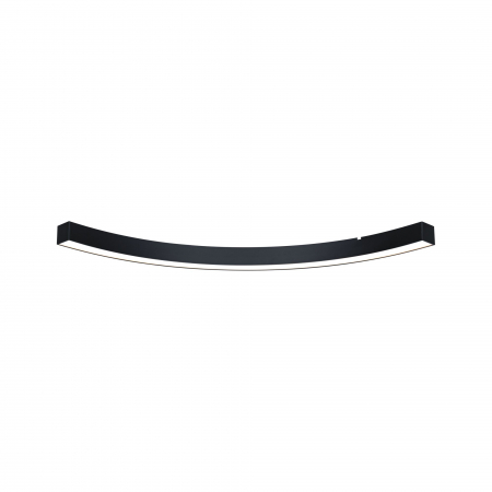 Profile luminoase - Profil luminos curb Linion, 90°, negru, 750lm, 3000K, negru