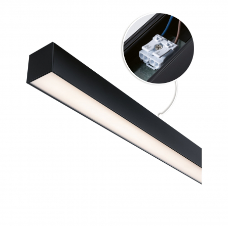 Profil luminos Linion cu alimentare, 1m, negru, 230/24V, 100VA [4]