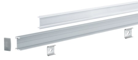 Profil pentru bandă LED Square 2m aluminiu/satin [9]