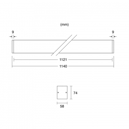 Profil SLC Click, negru, 1200mm, temperatură de culoare variabilă, flux luminos variabil Dali-2 DT6 [7]