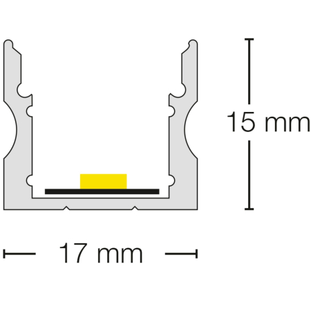 Profil SLC Pro A3, aplicat, aluminiu, 2m [2]