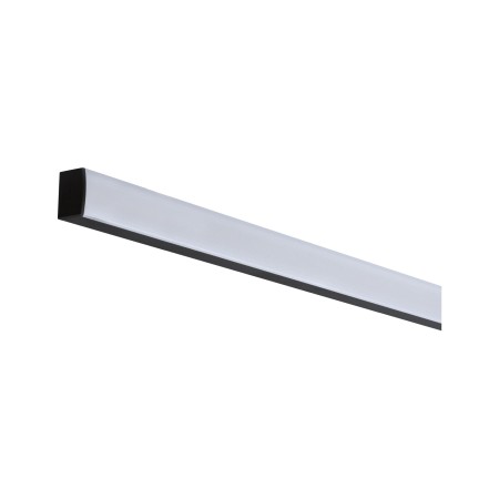 Profil Square pentru bandă LED, 1m, negru, cu difuzor alb [10]