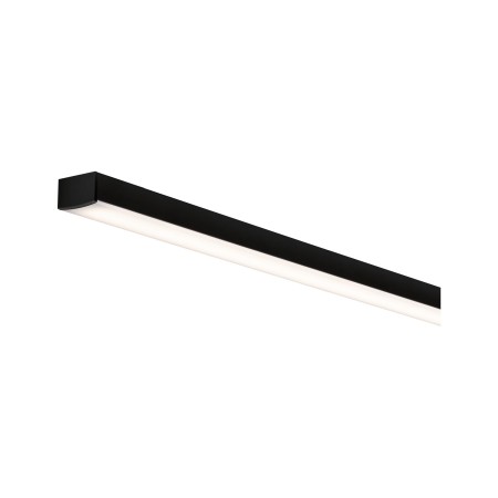 Profile - Profil Square pentru bandă LED, 1m, negru, cu difuzor alb