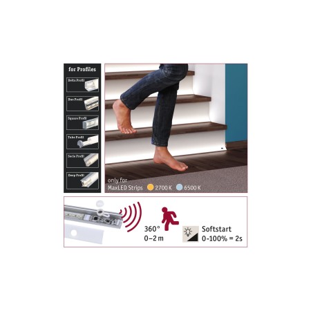 Senzor de mișcare MaxLED pentru profil 24V DC max 144W [1]