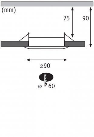 Set 10 spoturi incastrabile, fixe, rotunde, GU10, max. 10x10W, 230V, crom mat [5]