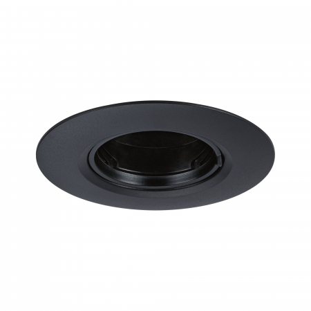 Set 10 spoturi incastrabile, fixe, rotunde, GU10, max. 10x10W, 230V, negru [1]