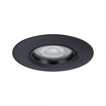 Set 10 spoturi incastrabile, fixe, rotunde, GU10, max. 10x10W, 230V, negru [3]