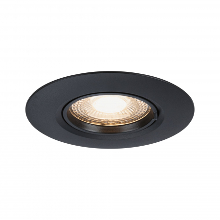 Set 10 spoturi incastrabile, fixe, rotunde, GU10, max. 10x10W, 230V, negru [2]
