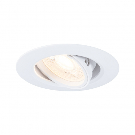 Set 10 spoturi încastrabile, orientabile, rotunde, 90mm, 30°, GU10, max. 10x10W, 230V, albe [1]