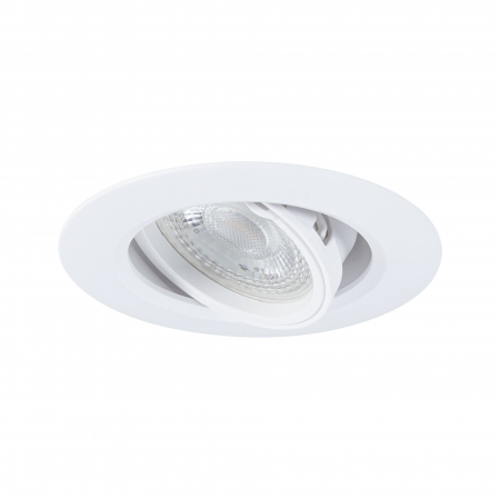 Set 10 spoturi încastrabile, orientabile, rotunde, 90mm, 30°, GU10, max. 10x10W, 230V, albe [2]