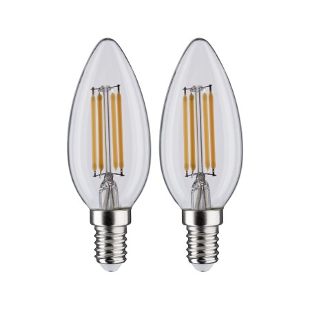 Set 2 becuri LED lumânare cu filament 470lm E14 2700K clar 4,5W 230W [1]
