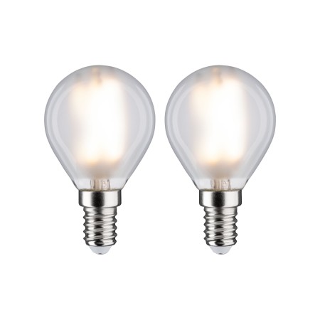 Seturi de becuri - Set 2 becuri LED sferice cu filament 470lm E14 2700K clar 4,5W 230W