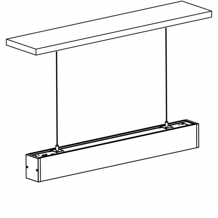 Profile luminoase - Set 2 cabluri suspensie SLC Click 