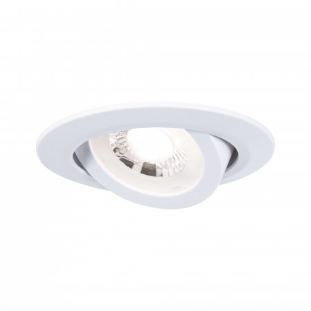 Set 20 spoturi încastrabile LED, orientabile, 70°,  20x4,8W, 20x450lm, 230V, 3000K, alb mat [1]