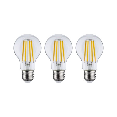 Set 3 becuri LED pară, cu filament, Eco-Line, 230V, E27, 3x840lm, 3x4W, 3000K, clar [1]
