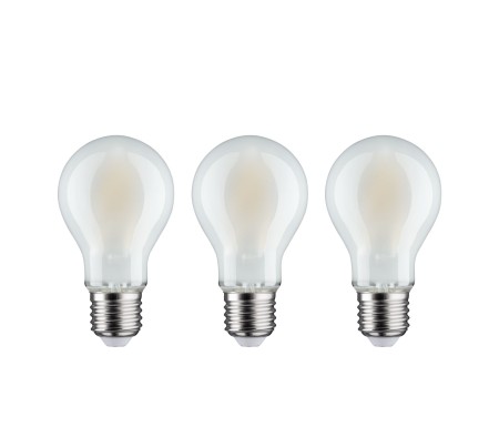 Set 3 becuri LED pară cu filament, 230V, E27, 3x1055lm, 3x9W, 4000K, mat [1]