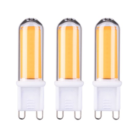 Seturi de becuri - Set 3 capsule LED 230V, G9, 3x470lm, 3x4,6W, 2700K, clare