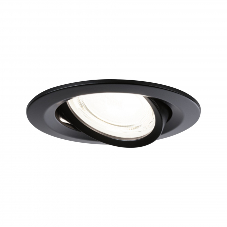 Set 3 spoturi încastrabile LED Nova Coin, rotunde, 84mm, 50°, 3x2,8W, 3x505lm, 230V, 4000K, negru mat [5]