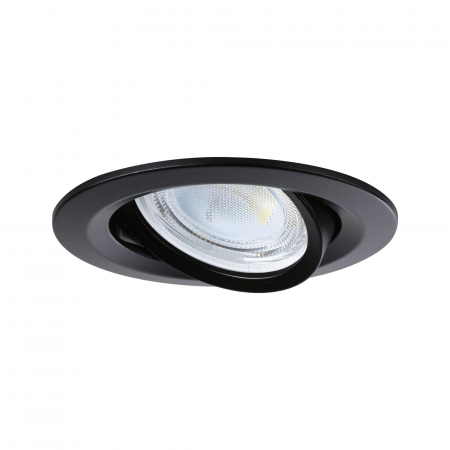 Set 3 spoturi încastrabile LED Nova Coin, rotunde, 84mm, 50°, 3x2,8W, 3x505lm, 230V, 4000K, negru mat [4]