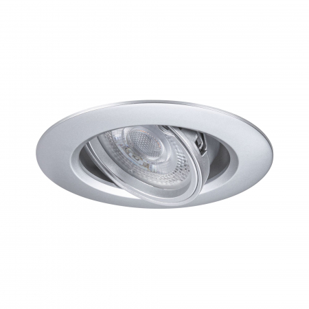 Set 3 spoturi încastrabile, orientabile, rotunde, 90mm, 30°, GU10, max. 3x10W, 230V, crom mat [2]