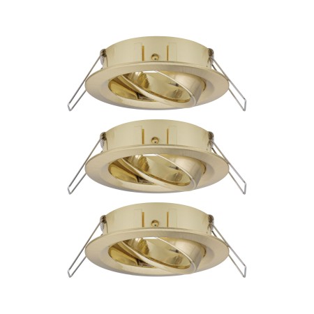Set 3 spoturi încastrabile Choose max 3x10W 230V 51mm alamă, orientabile [1]