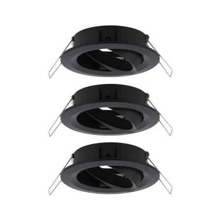 Set 3 spoturi încastrabile Choose max 3x10W 230V 51mm negru mat, orientabile [1]