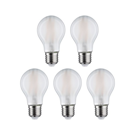 Set 5 becuri LED pară cu filament, 230V, E27, 5x806lm, 5x7W, 4000K, mat [1]
