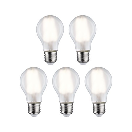 Seturi de becuri - Set 5 becuri LED pară cu filament, 230V, E27, 5x806lm, 5x7W, 4000K, mat