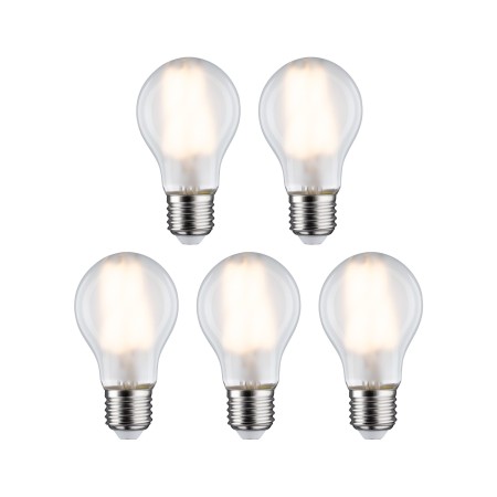 Seturi de becuri - Set 5 becuri LED pară cu filament, 230V, E27, 5x806lm, 5x7W, 2700K, mat