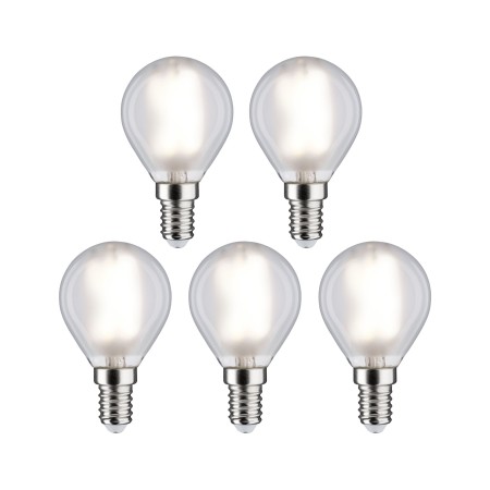 Seturi de becuri - Set 5 becuri miniglob cu filament, 230V, E14, 5x470lm, 5x4,8W, 4000K, mat