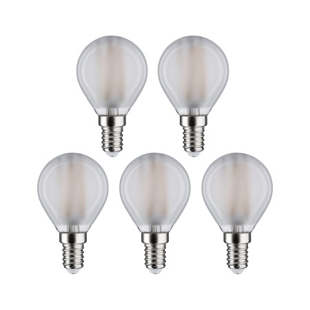 Set 5 becuri miniglob cu filament, 230V, E14, 5x470lm, 5x4,8W, 4000K, mat [1]