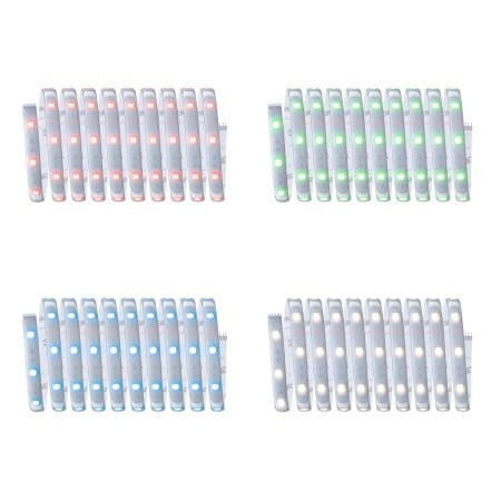 Set bandă Paulmann MaxLED 250, Smart Home Zigbee, RGBW, 3m, IP44, 15W, 600lm, 30LEDs/m, RGBW, 36VA [4]