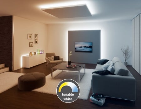 Set bandă Paulmann MaxLED 250, Smart Home Zigbee, 1,5m, IP44, 6W, 405lm, 30LEDs/m, 24VA, temperatură de culoare variabilă [5]