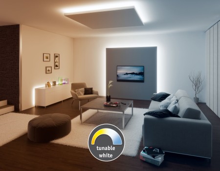Set bandă Paulmann MaxLED 500, Smart Home Zigbee, 1,5m, IP44, 9W, 825lm, 60LEDs/m, 20VA, temperatură de culoare variabilă [5]