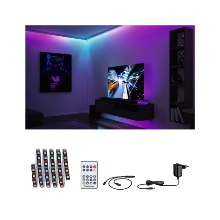 Seturi de ambiantă pentru TV - Set complet bandă EntertainLED Dynamic RGB, 1,5m, 3W, 60LEDs/m, 5VA