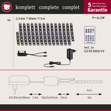 Set complet bandă EntertainLED Dynamic RGB, 5m, 10.5W, 60LEDs/m, 15VA [4]