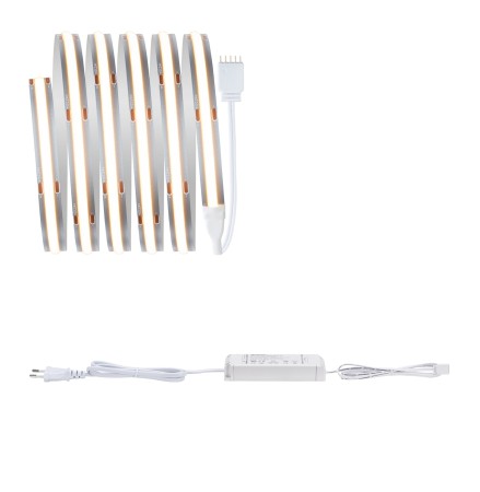 Set complet - Set bandă MaxLED 500 COB, 1,5m, 10W, 750lm, 480LEDs/m, 2700K, 25VA