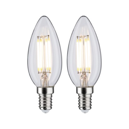 Seturi de becuri - Set de 2 becuri lumânare LED Filament, E14, 230V, 2x470lm, 2x4,8W, 4000K, mat