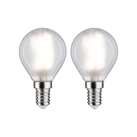 Seturi de becuri - Set de 2 becuri Miniglob LED Filament, E14, 230V, 2x470lm, 2x4,8W, 4000K, mat