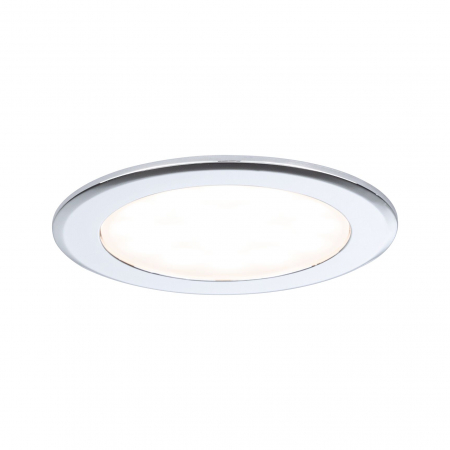 Set de 3 spoturi LED încastrabile pentru mobilier, 3x2,5W, 3x180lm, 230/12V, 3000K, crom [1]
