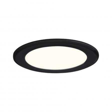 Set de 3 spoturi LED încastrabile pentru mobilier, 3x2,5W, 3x180lm, 230/12V, 3000K, negru mat [1]