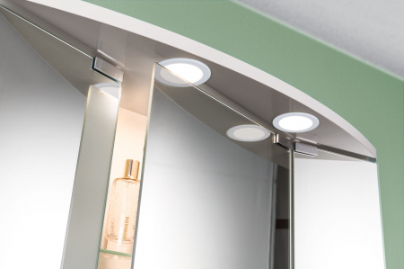 Set de 3 spoturi LED încastrabile pentru mobilier, 3x2,5W, 3x180lm, 230/12V, 4000K, albe [6]