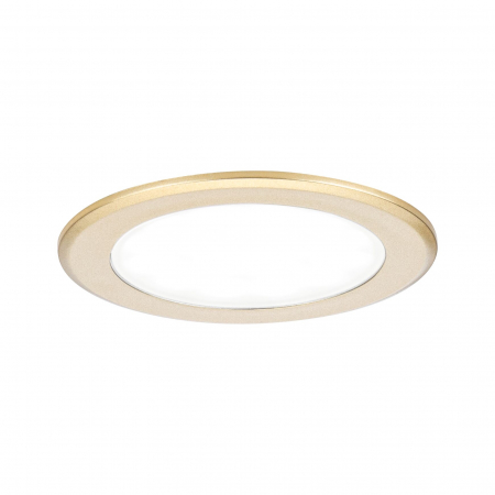Set de 3 spoturi LED încastrabile pentru mobilier, 3x2,5W, 3x180lm, 230/12V, 4000K, auriu mat [1]