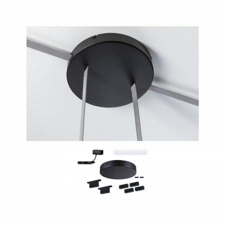 Familia ULine - Set de accesorii pt.instalare sistem Uline 230/48V, max. 150W, negru