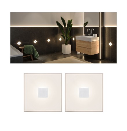 LumiTiles - Set de bază LumiTiles Square 10x10cm, 2 plăci