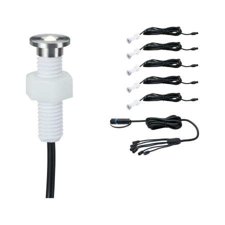 Spoturi de pardoseală - Set extensie P&S MicroPen II 5x0,22W IP67 3000K inox