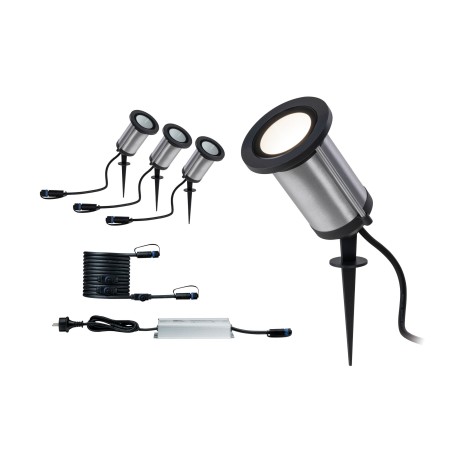 Minispoturi - Set spoturi Classic P&S 3000K 6W 24V IP65, antracit